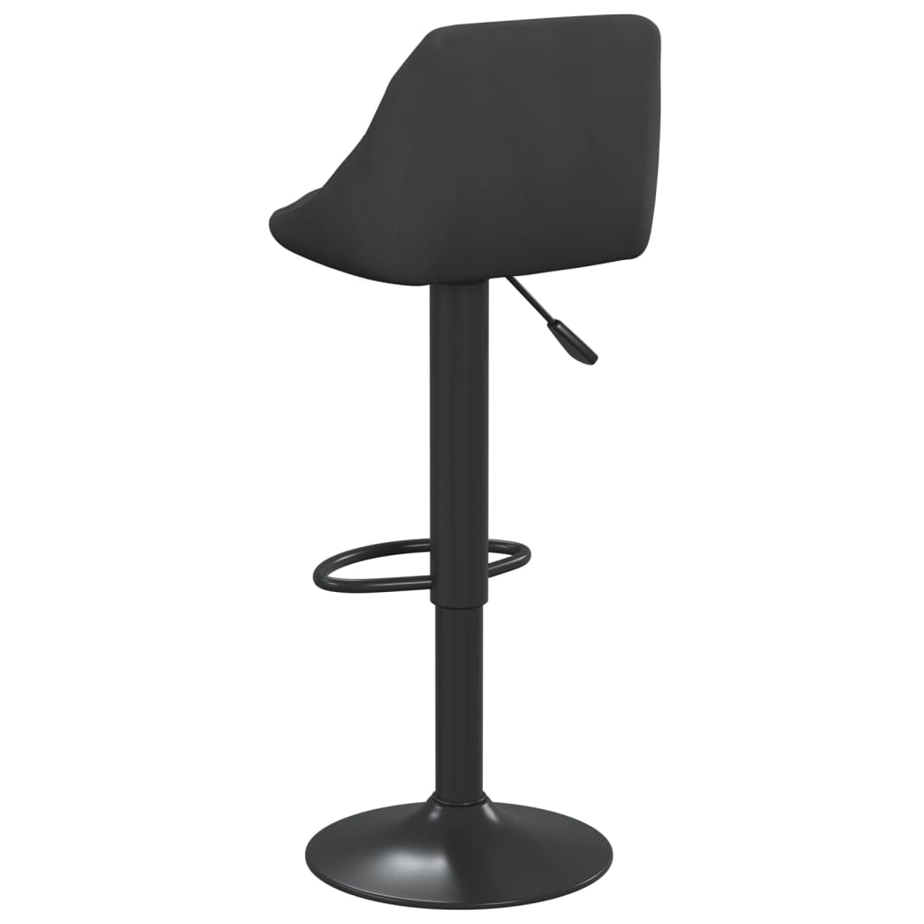 Taburete De Cocina De Terciopelo Negro_3