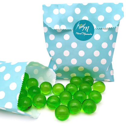 Pack Regalo 12 Perlas De Baño En Forma De Bola - Con Aceite De Soja - Hidrata, Suaviza Y Perfuma La Piel - Aroma Manzana_0