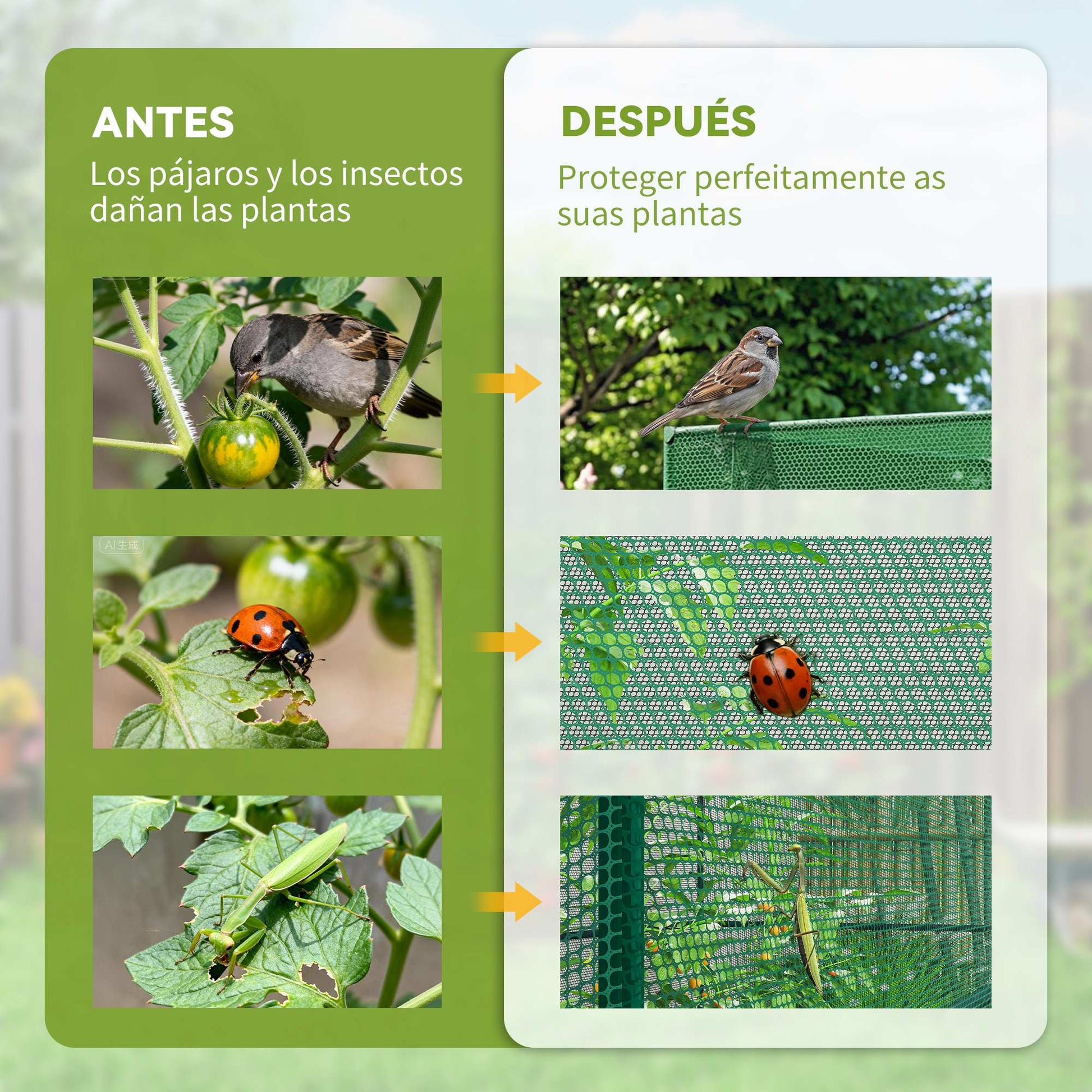 Outsunny Jaula De Cultivo Con Puerta Enrollable Y Marco De Acero 120x120x180 Cm_3