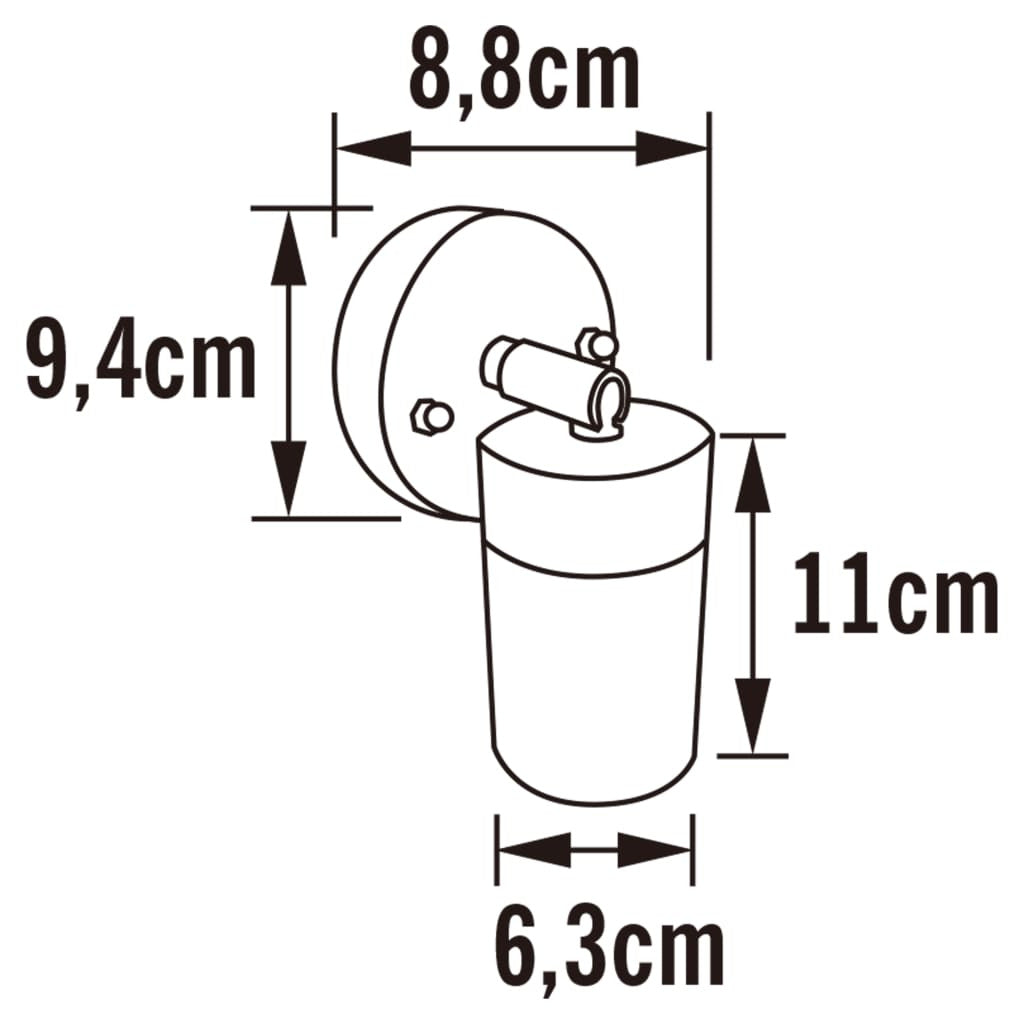 Konstsmide Lámpara De Pared Modena Regulable Acero Inoxidable 1x7w_2