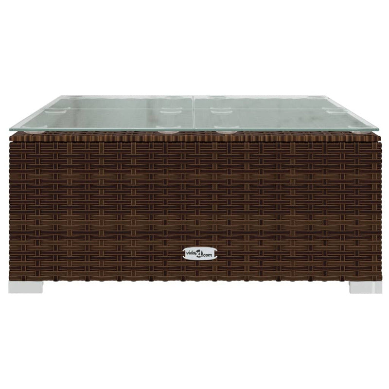 Vidaxl Set Muebles De Jardín 3 Piezas Y Cojines Ratán Sintético Marrón_5
