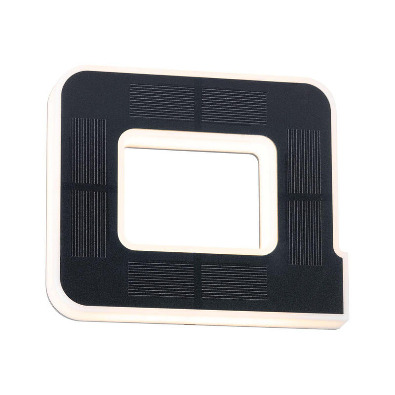 Luz Solar De Fachada Led Casa Numero A 3000k Ip44 Batería Reemplazable / Negro_1
