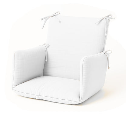 Cojín Para Trona De Algodón Orgánico Blanco_0