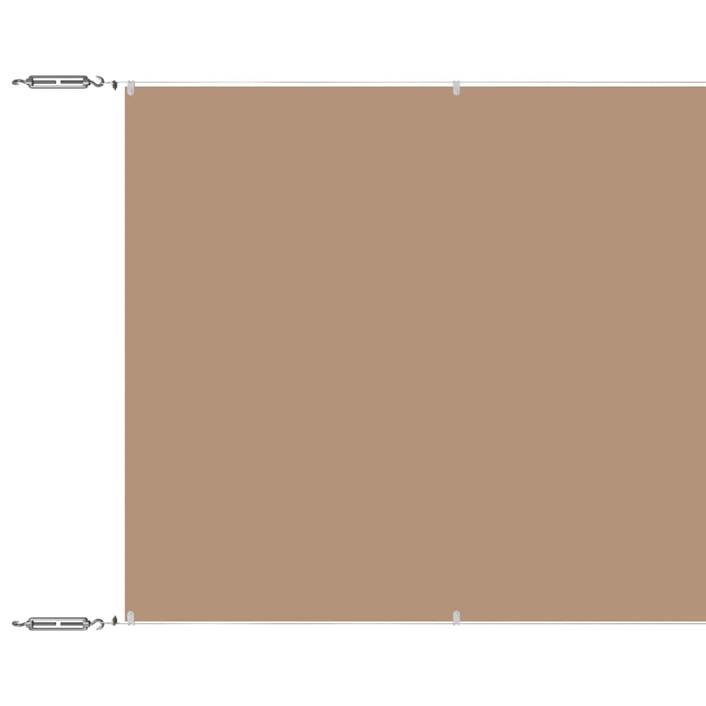 Vidaxl Toldo Vertical Tela Oxford Color Gris Taupe 100x1000 Cm_0