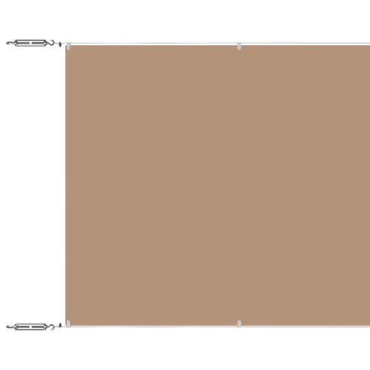 Vidaxl Toldo Vertical Tela Oxford Gris Taupé 140x600 Cm_0