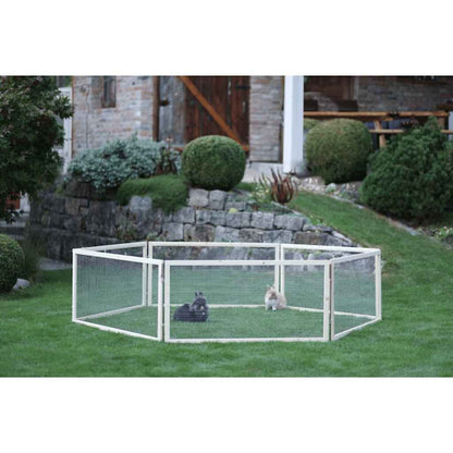 Kerbl Corral Para Mascotas Al Aire Libre Vario Madera Marrón 84399_0