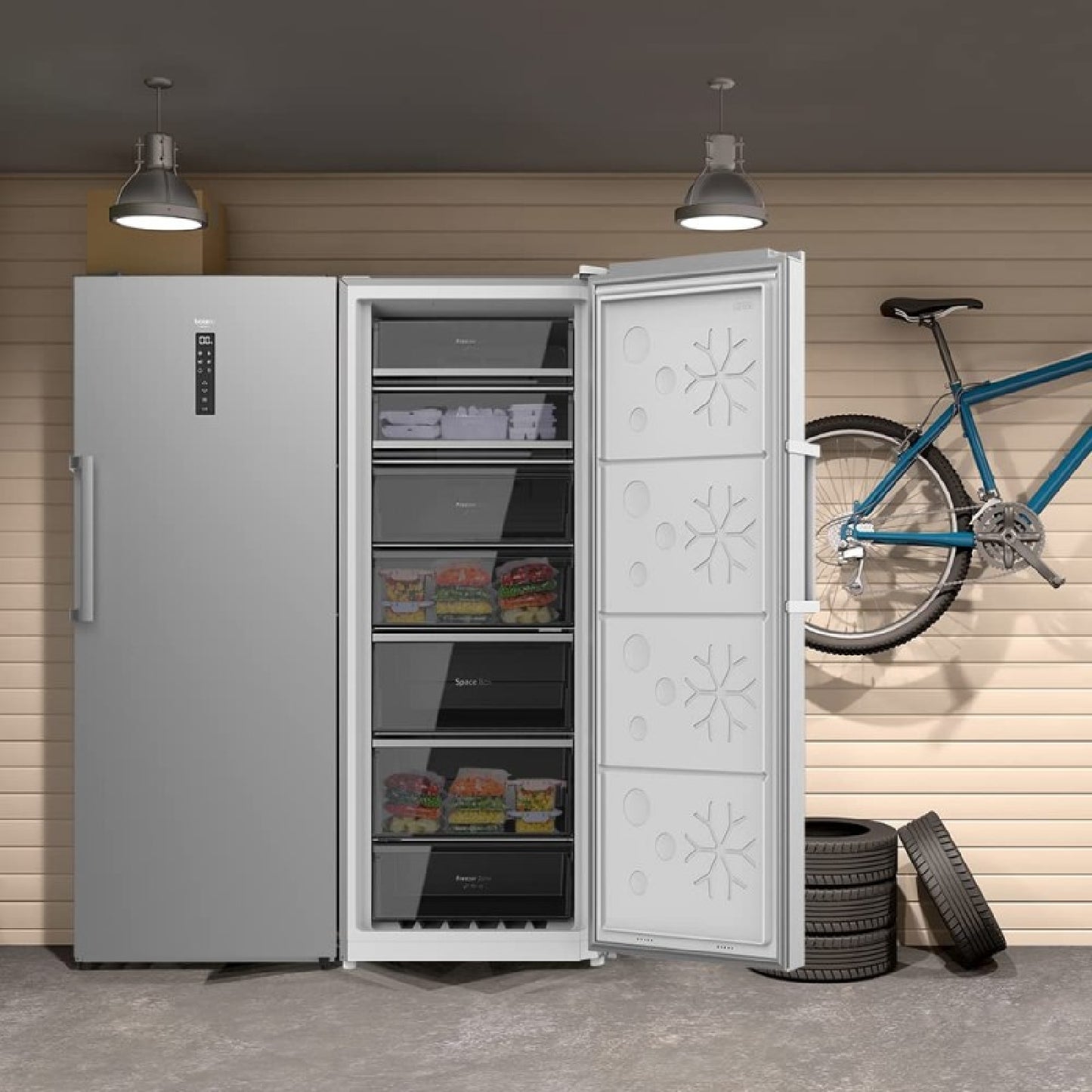 Cecotec Congelador Vertical Congelador Bolero Coolmarket Uf 380 Inox_2