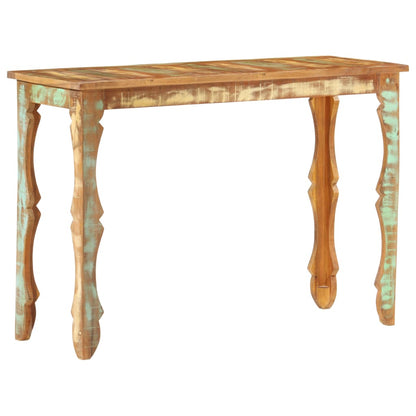 Mesa Consola De Madera Maciza Reciclada 110x40x76 Cm_3