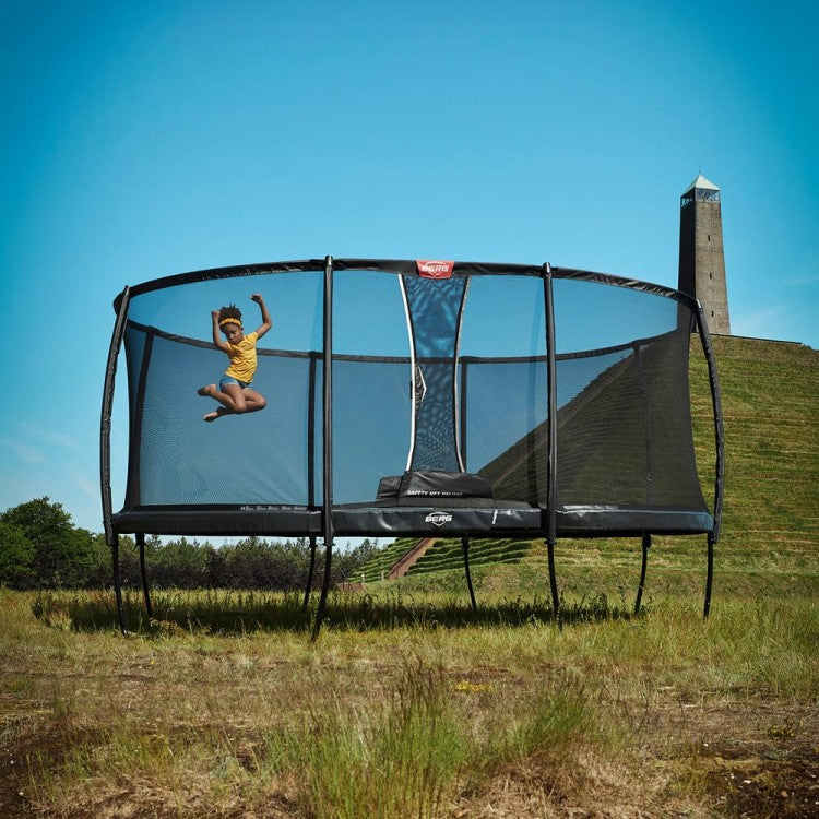 Cama Elastica Berg Grand Champion 520 + Red Deluxe Gris Safety Net Deluxe._1