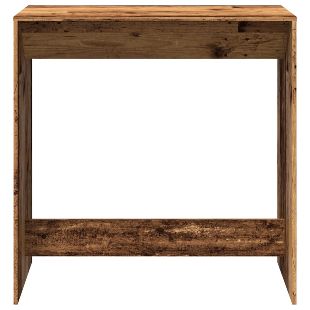 Mesa Alta De Bar Madera Ingeniería Envejecida 102x50x103,5 Cm_2