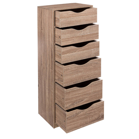 Well Home Torre De Almacenamiento Con 6 Cajones 33x38x100cm