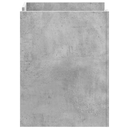 Mesita De Noche Madera De Ingeniería Gris Hormigón 45x50x65 Cm_3