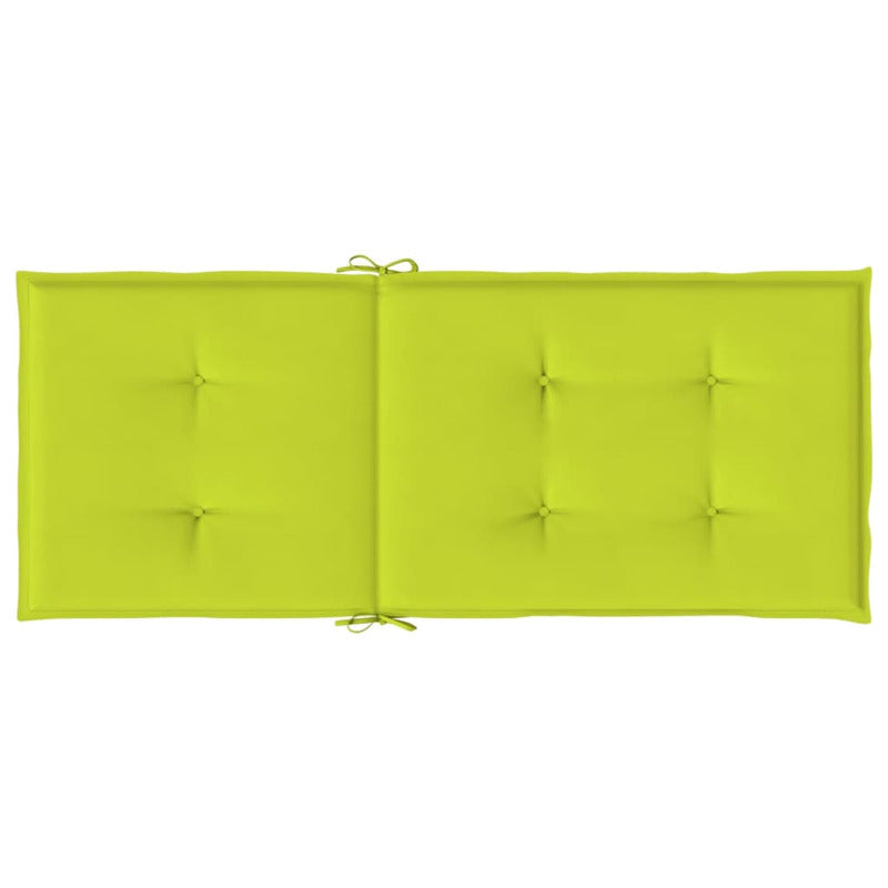 Vidaxl Cojín Silla De Jardín Respaldo Alto 4 Uds Tela Verde 120x50x3cm_5