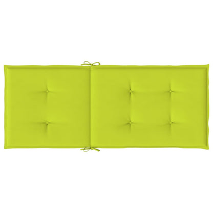 Vidaxl Cojín Silla De Jardín Respaldo Alto 4 Uds Tela Verde 120x50x3cm_5