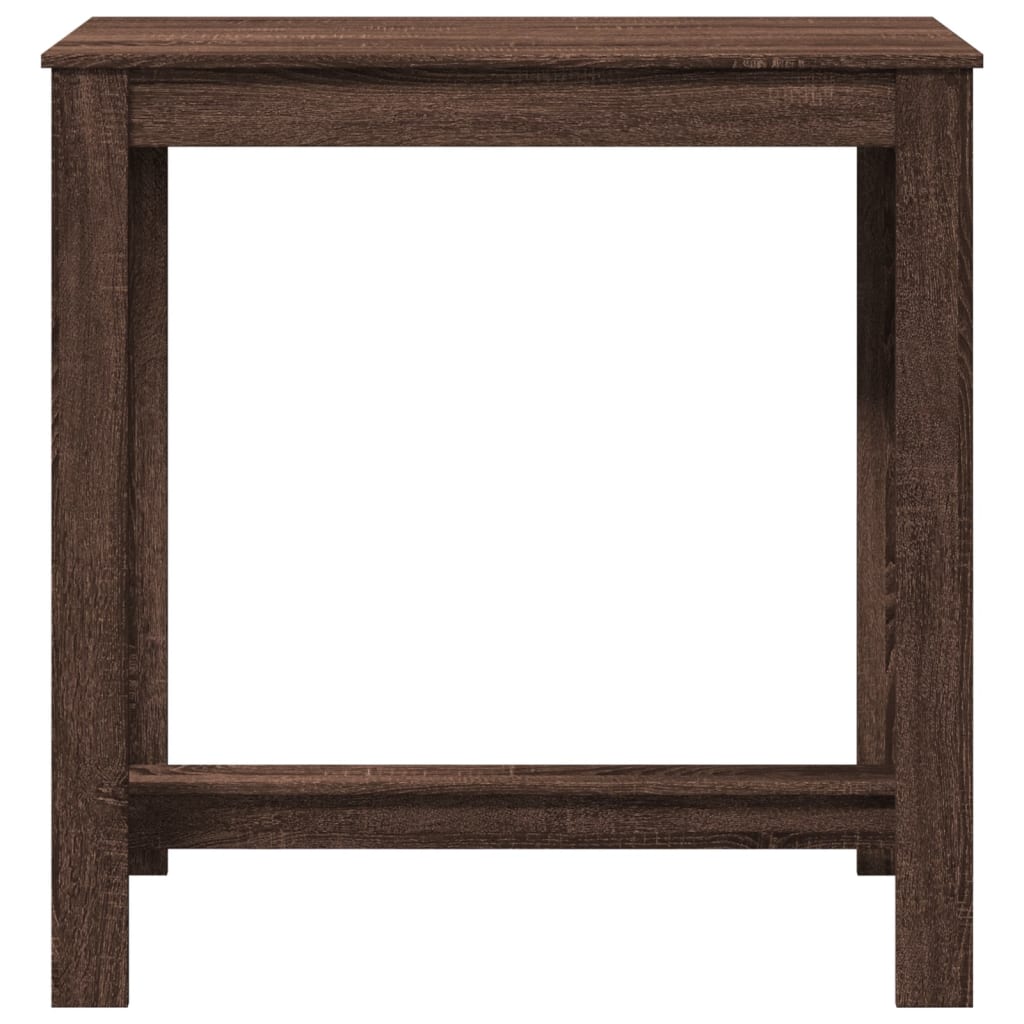 Mesa Alta De Bar Madera Ingeniería Marrón Roble 102x50x103,5 Cm_2