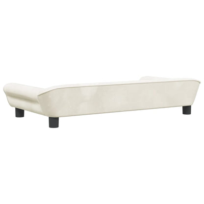 Cama Para Perros De Terciopelo Crema 100x50x21 Cm / Vetonek_3