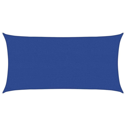 Vidaxl Toldo De Vela Rectangular Hdpe Azul 2,5x5 M_0