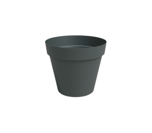 Artevasi Macetero Antracita Madagascar 27 Cm De Plástico Reciclado_0