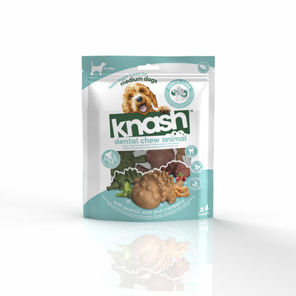 Knash Snack Dental Animales Para Perro M 2 Boslas X 4 Uds_1
