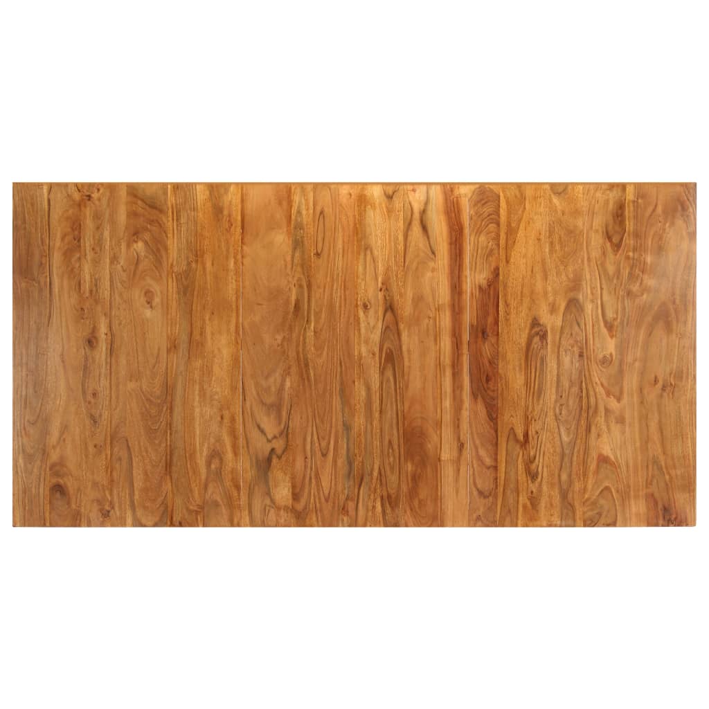 Mesa De Comedor De Madera Maciza De Acacia 180x90x75 Cm_2