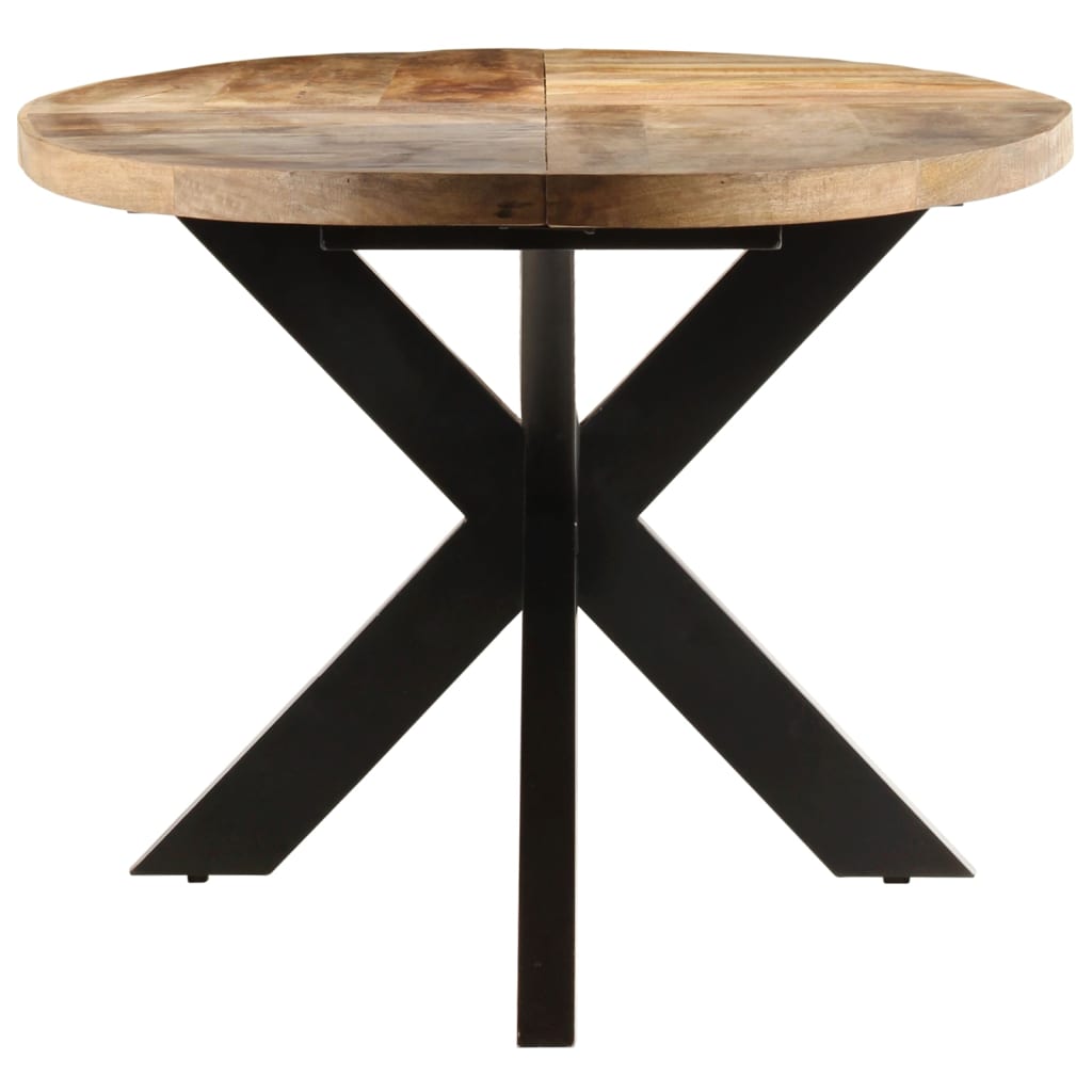 Mesa De Comedor De Madera De Mango Rugosa 240x100x75 Cm_1