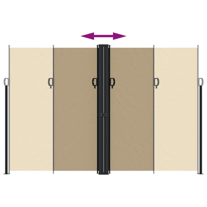 Vidaxl Toldo Lateral Retráctil Beige 220x1200 Cm_4