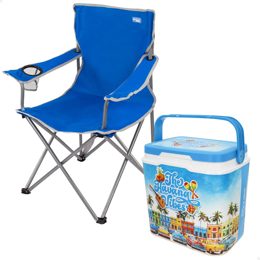 Aktive Pack Playa Con Silla Plegable + Nevera Rígida 24l (2 Piezas)_0