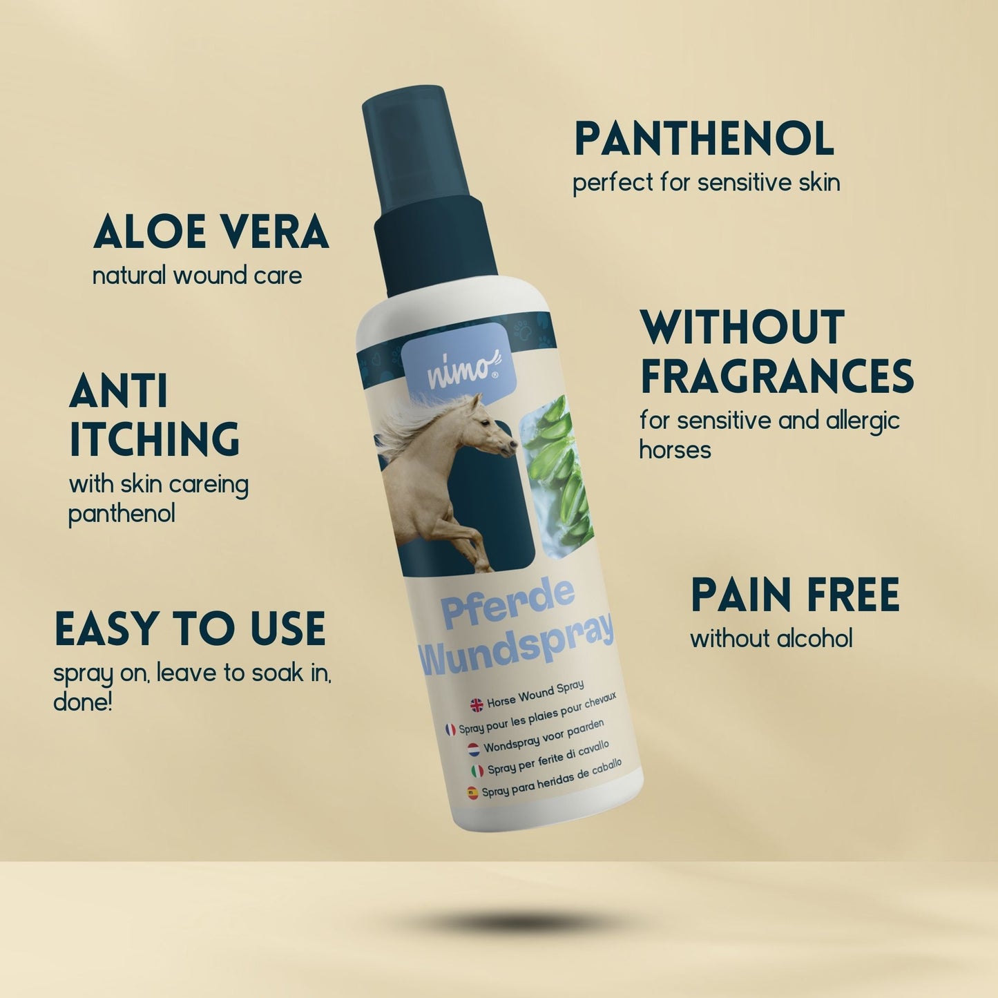 Spray Para Heridas Para Caballos - Nimo - 250 Ml_2