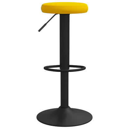 Taburetes De Cocina 2 Unidades Terciopelo Amarillo Mostaza_2