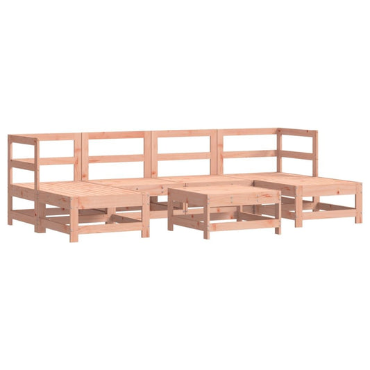 Vidaxl Juego De Muebles De Jardín 7 Pzas Madera Maciza Abeto Douglas_0