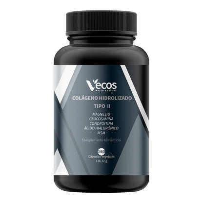 Colageno hidrolizado tipo II Vecos 160 capsulas