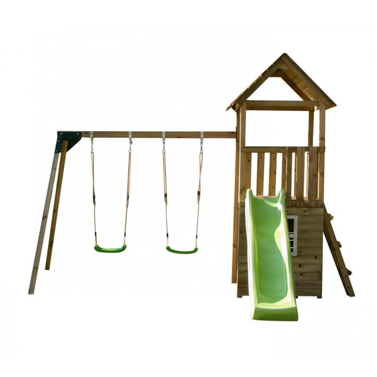 Parque Infantil Masgames Tibidabo Xl Con Casita Y Columpio Doble._0