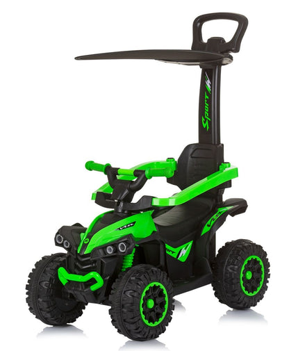 Correpasillos Atv Con Mango Parental Y Capota Green_0