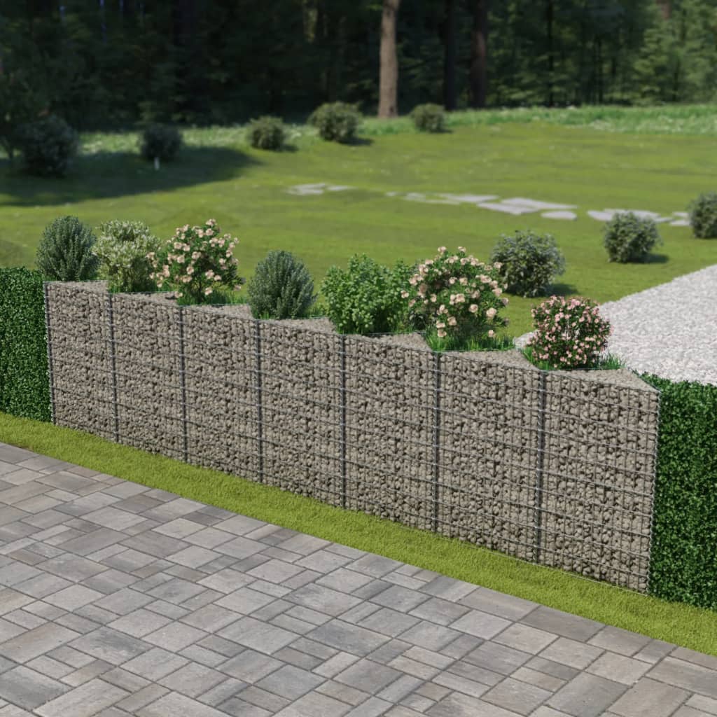 Muro De Gaviones De Acero 450x30x100 Cm / Vetonek_5