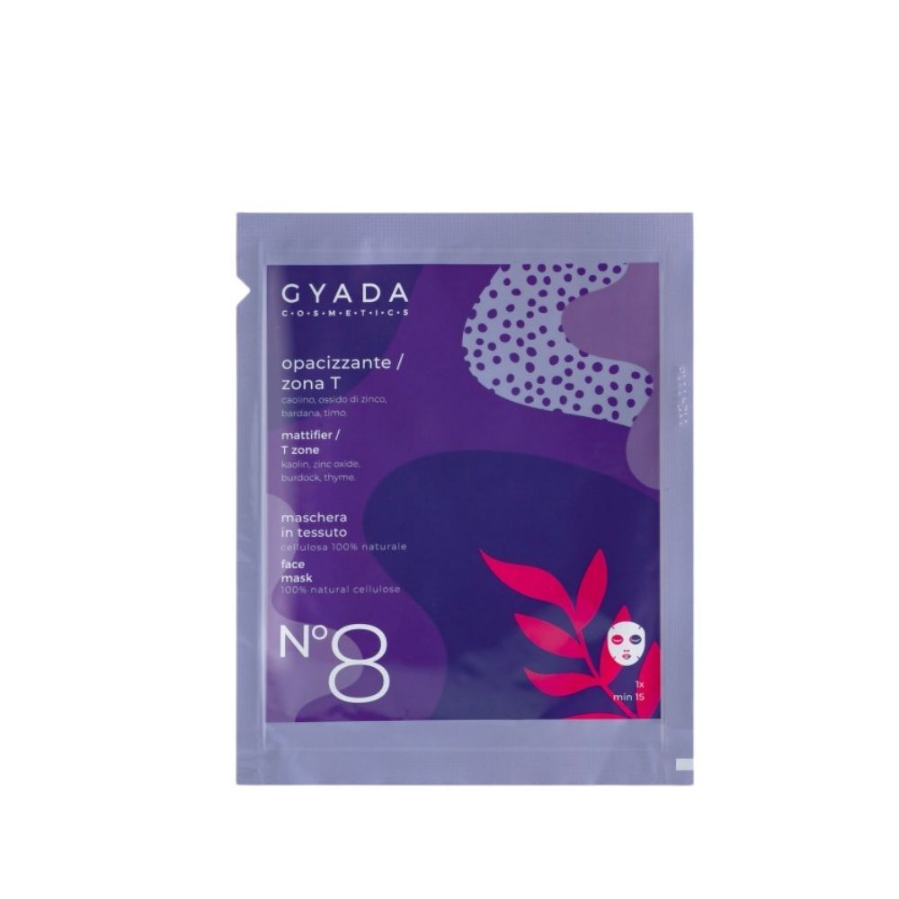 Gyada Facial Maschera In Tessuto N.8 - Opacizzante / Zona-t 15ml_0