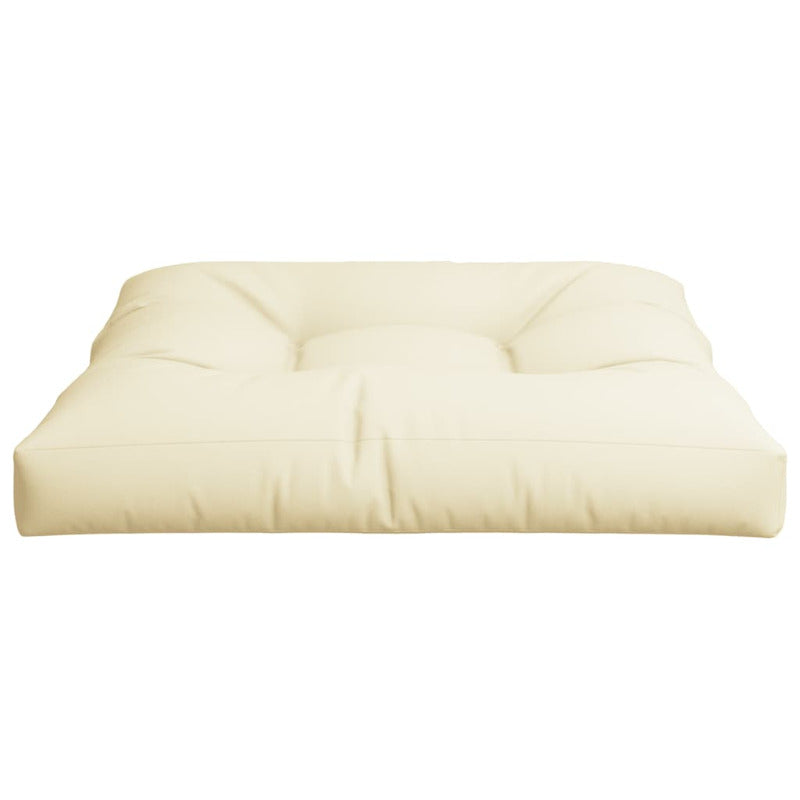 Vidaxl Cojín Para Sofá De Palets Tela Crema 80x80x12 Cm_5