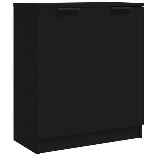 Aparador De Madera Contrachapada Negro 60x30x70 Cm / Vetonek_0