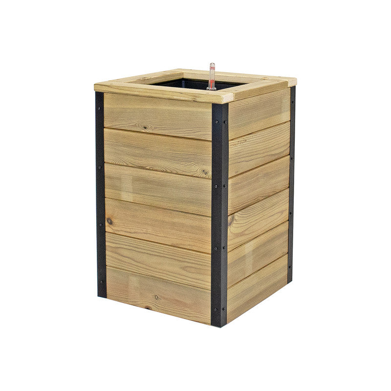 Jardinera De Madera Con Autorriego 40x40x60 Cm Nidum Hortalia_2