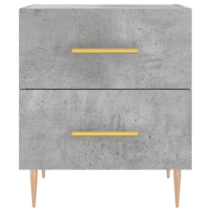 Mesita Noche 2 Uds Madera Ingeniería Gris Hormigón 40x35x47,5cm_4