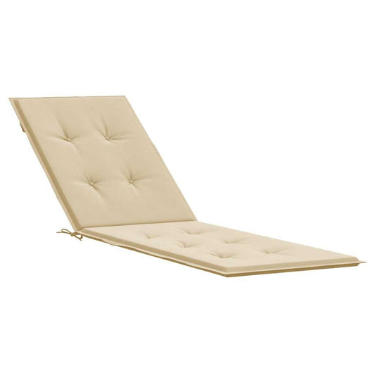 Vidaxl Cojín Para Tumbona Beige (75+105)x50x4 Cm_0