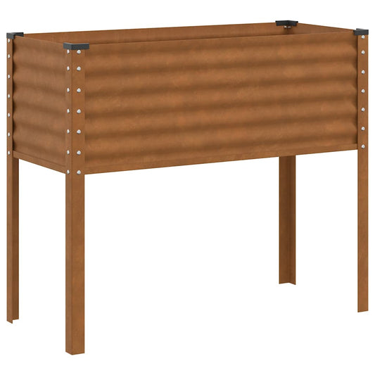 Maceta Para Jardín Oxidado 100 X 41 X 90 Cm Acero Galvanizado_0