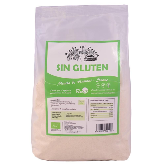 Mix harinas suaves sin gluten ecológico Rincón del Segura 1Kg