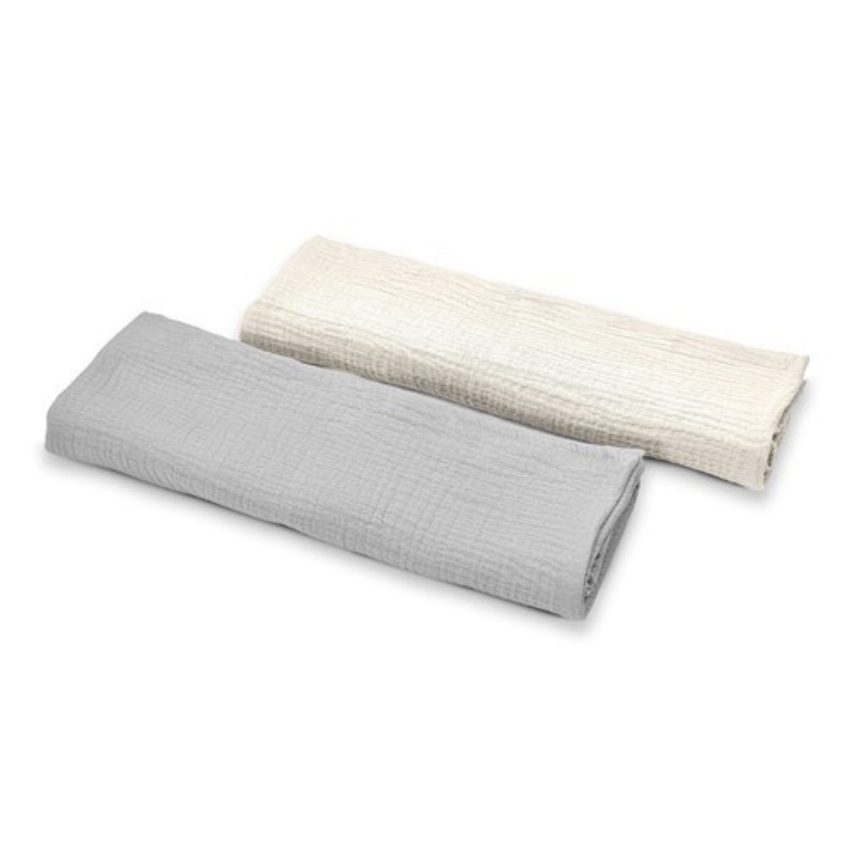 Pack 2 Muselinas De Algodón 70x70 Para Bebé Gris
