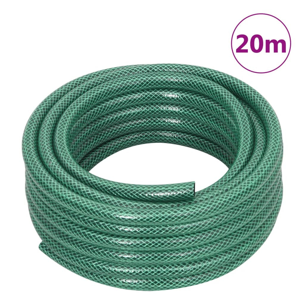 Vidaxl Manguera De Jardín Con Accesorios Pvc Verde 0,5 20 M_2