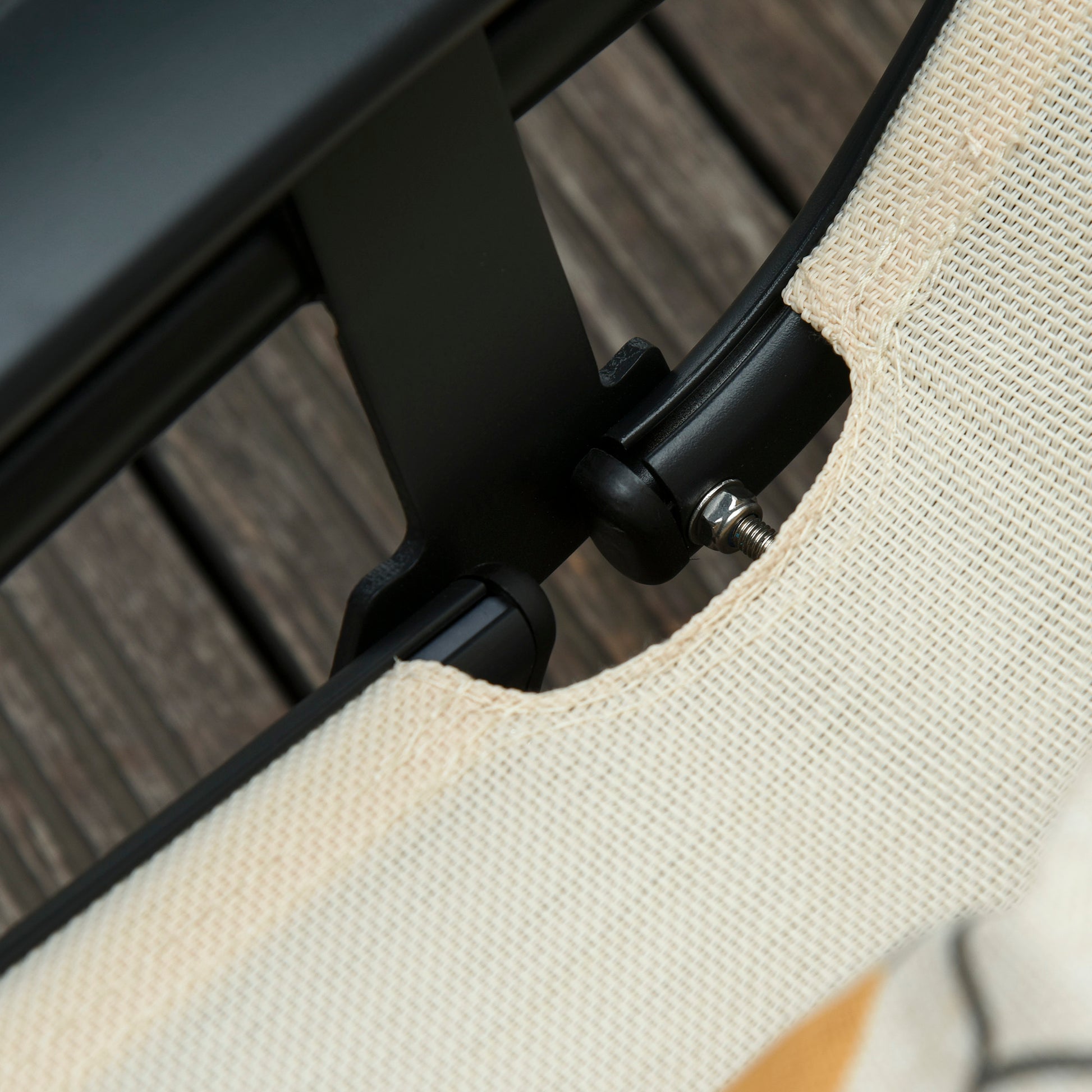 Outsunny Tumbona Reclinable Con Respaldo Ajustable Reposacabezas Extraíble_3