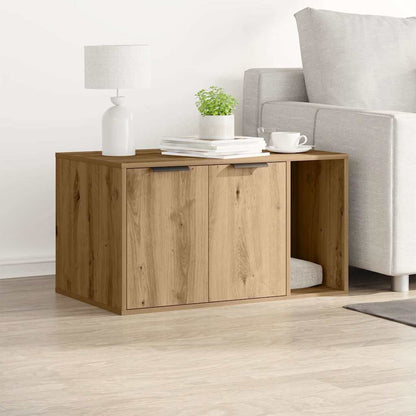 Vidaxl Mueble Arenero Para Gatos Madera Roble Artisian 80x50x45 Cm_1