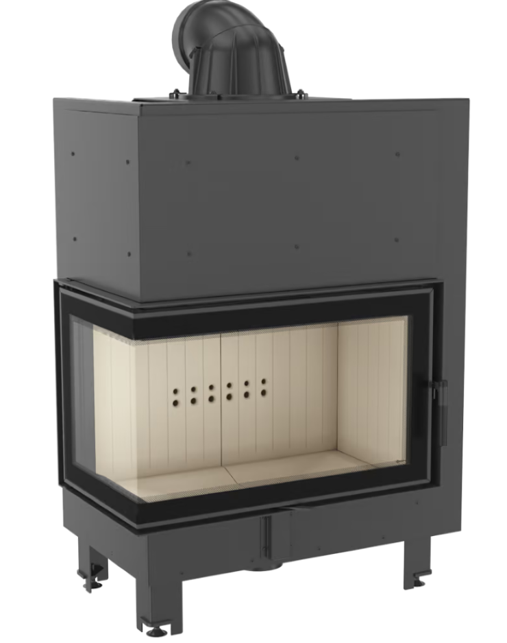 Bricosol Chimenea De Leña De Acero Kratki Mbo Izquierda 15 Kw Ø 200_1