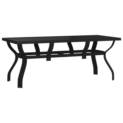 Juego De Comedor Para Jardín 5 Piezas Negro / Vetonek_0