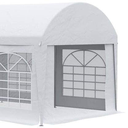 Outsunny Carpa De Jardín 6x3 M Paredes Laterales Extraíbles Puerta 6 Ventanas_4