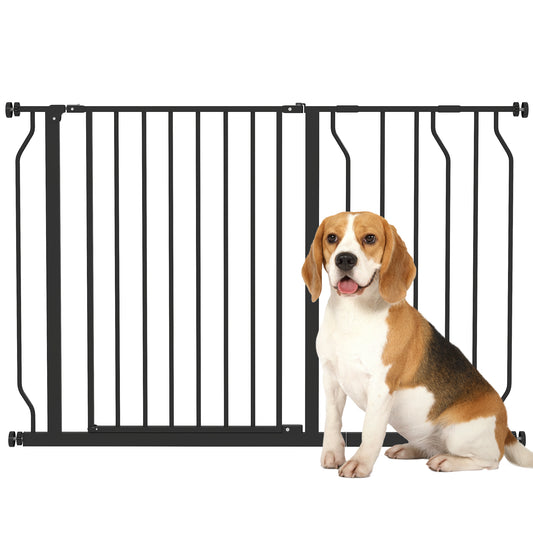 Pawhut Barrera De Seguridad Extensible Con 2 Extensiones 75-115x76 Cm Negro_0
